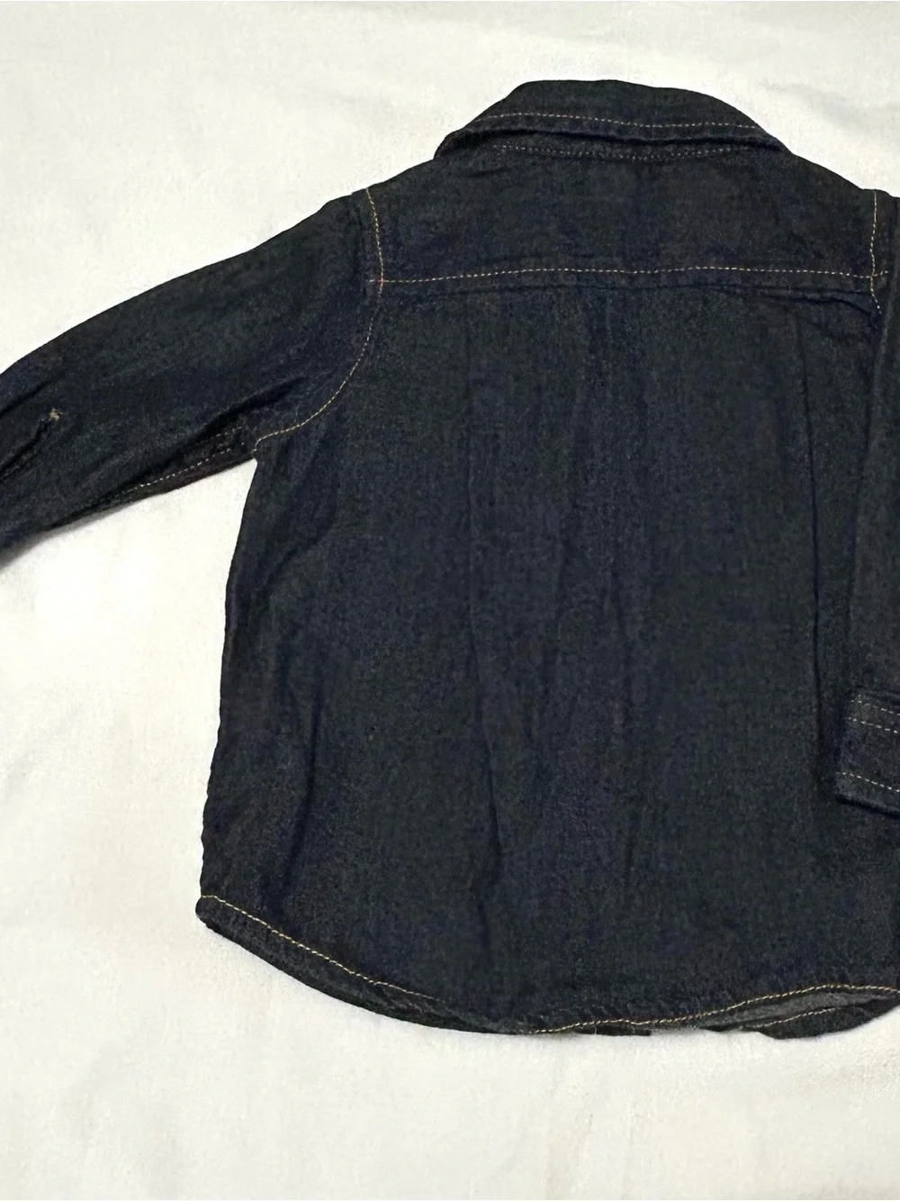 12-18 Month Long Sleeve Shirts Denim, Plaid and Sweater 3 pieces! Excellent!